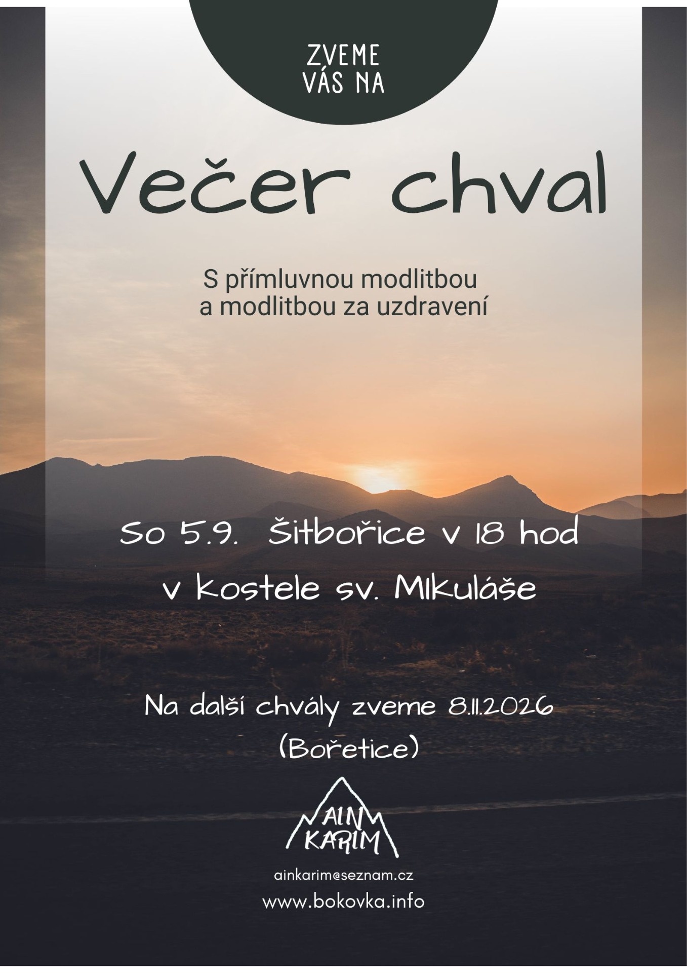Chvály září 2026